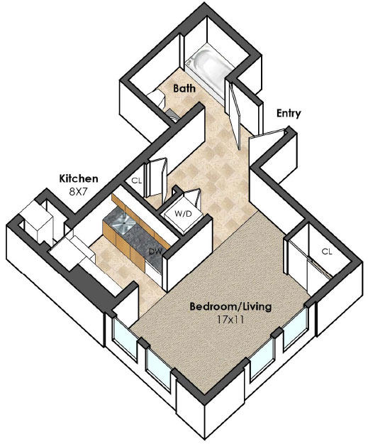 Apartments in Ithaca, NY: Student Apartments: Novarr-Mackesey